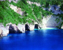Blue Caves Paxos Greece